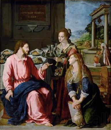 Alessandro Allori Christ with Mary and Martha France oil painting art